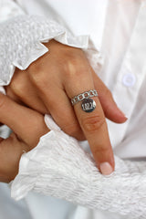 Bague tressée ajustable argent ou or